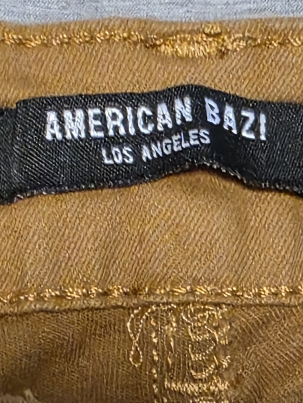 American Bazi Camel Toned Y2k Khaki Cargo Joggers Size Small EUC - Picture 7 of 8